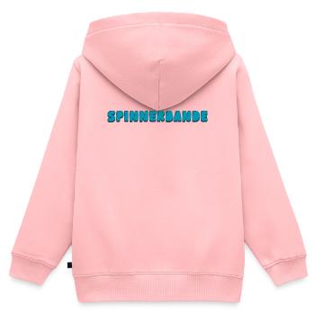 Bande de Louches - Sweat Premium à capuche zippé enfant bio - rose - Dos - AI Model Kid Female (0cm)