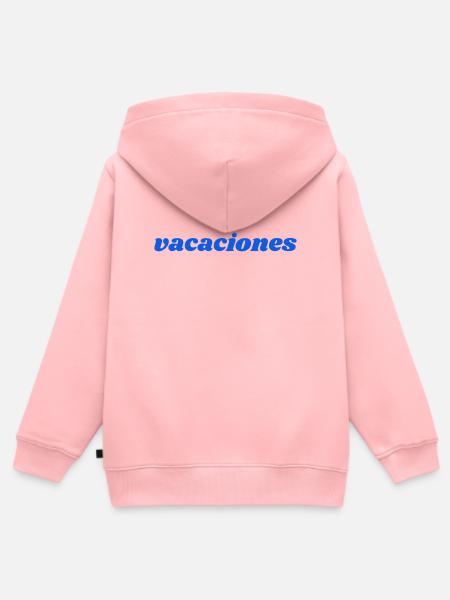 vacaciones - Kinder Premium Organic Zip Hoodie - Rosa