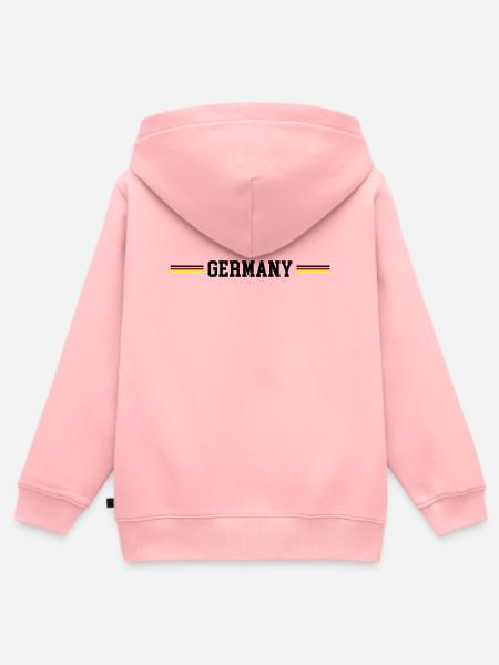 Germany Fahne - Kinder Premium Organic Zip Hoodie - Rosa