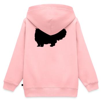 Persian Cat - Kids Premium Organic Zip-up Hoodie - rose - Back - AI Model Kid Female (0cm)