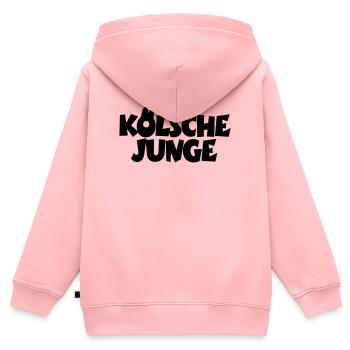 Kölsche Junge - Kölner Jungs aus Köln - Kinder Premium Organic Zip Hoodie - Rosa - Hinten - AI Model Kid Female (0cm)