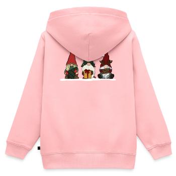 Wichtel  - Kinder Premium Organic Zip Hoodie - Rosa - Hinten - AI Model Kid Female (0cm)
