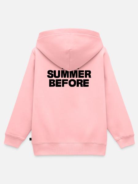 the summer before - Kinder Premium Organic Zip Hoodie - Rosa
