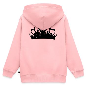 Fans Group Silhouette - Kids Premium Organic Zip-up Hoodie - rose - Back - AI Model Kid Female (0cm)