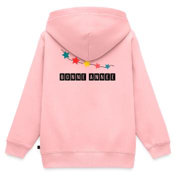 HAPPY NEW YEAR. NEW YEAR'S EVE. NEW YEAR - Kids Premium Organic Zip-up Hoodie - rose - Back - AI Model Kid Female (0cm)