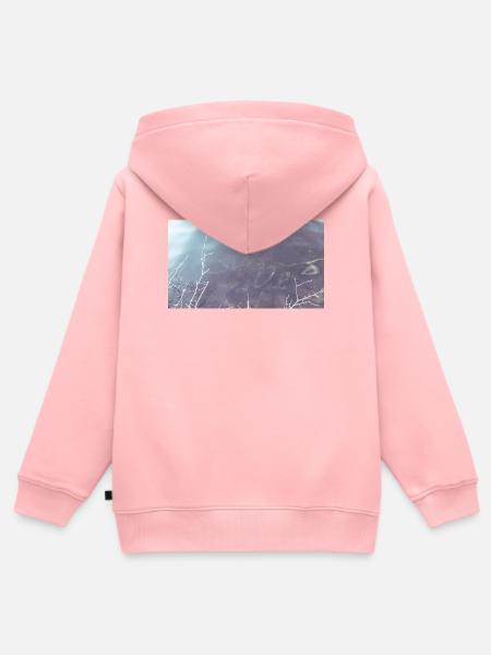 Fahrradwasser - Kinder Premium Organic Zip Hoodie - Rosa