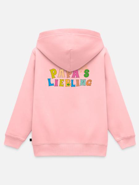 Papas Liebling - Kinder Premium Organic Zip Hoodie - Rosa