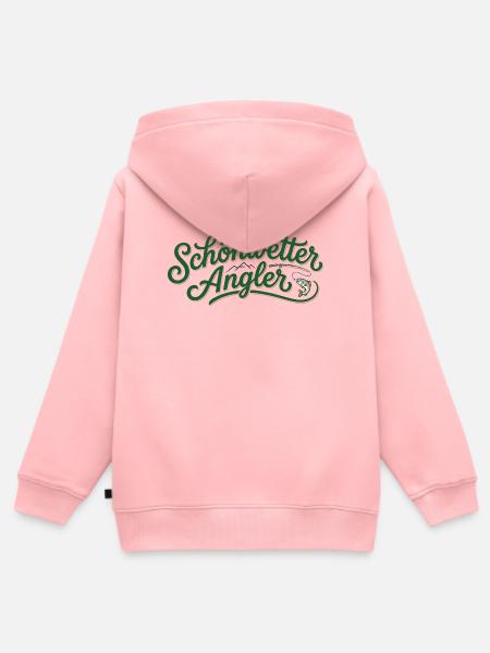 Schönwetter Angler - Kinder Premium Organic Zip Hoodie - Rosa