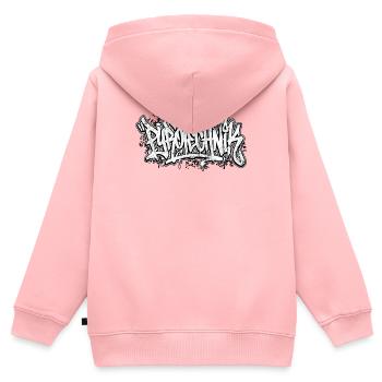 Pyrotechnik Graffiti Handschrift Tag - Kinder Premium Organic Zip Hoodie - Rosa - Hinten - AI Model Kid Female (0cm)