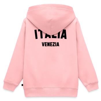 VENICE - Kids Premium Organic Zip-up Hoodie - rose - Back - AI Model Kid Female (0cm)