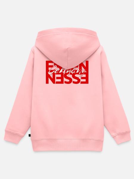 Essen Germany  - Kinder Premium Organic Zip Hoodie - Rosa