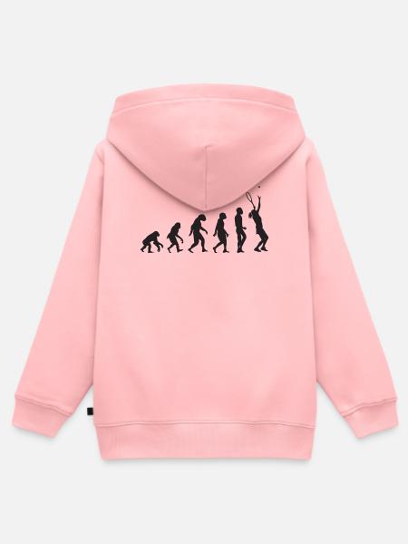 Tennis-Entwicklung - Kinder Premium Organic Zip Hoodie - Rosa