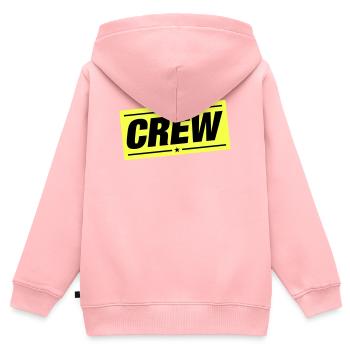 équipage - Sweat Premium à capuche zippé enfant bio - rose - Dos - AI Model Kid Female (0cm)