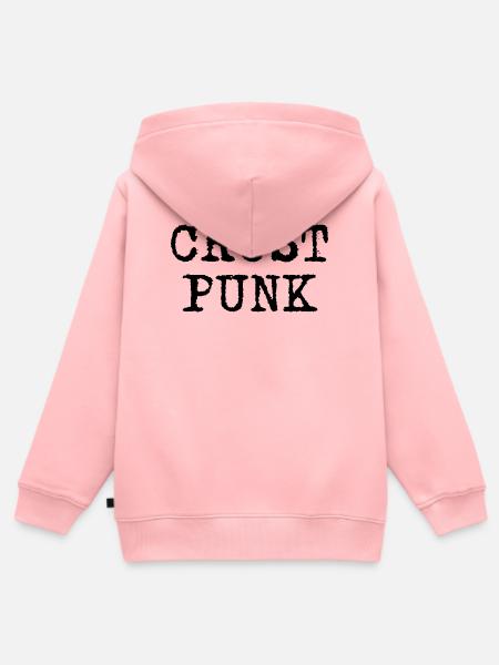 Crust Punk - Kinder Premium Organic Zip Hoodie - Rosa