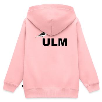 SSV Spatz Ulmer Linsen mit Spätzle und Saiten - Kinder Premium Organic Zip Hoodie - Rosa - Hinten - AI Model Kid Female (0cm)