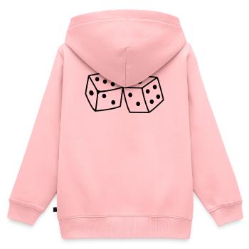 Cube - Kids Premium Organic Zip-up Hoodie - rose - Back - AI Model Kid Female (0cm)