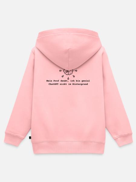 KI Humor - Kinder Premium Organic Zip Hoodie - Rosa