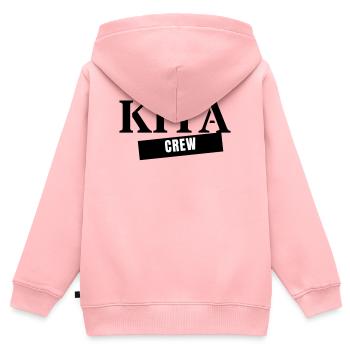 Kita Crew - Erzieherin Kindergarten Team Geschenk - Kinder Premium Organic Zip Hoodie - Rosa - Hinten - AI Model Kid Female (0cm)