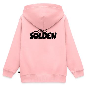 Sölden Mountainbike - Kinder Premium Organic Zip Hoodie - Rosa - Hinten - AI Model Kid Female (0cm)