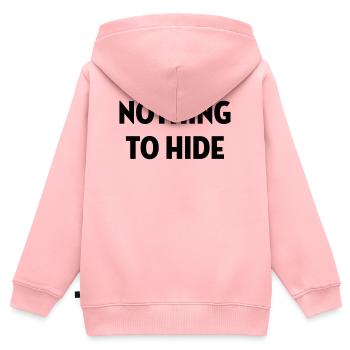 Revolution / Frieden / Menschen / Reise / Grün / - Kinder Premium Organic Zip Hoodie - Rosa - Hinten - AI Model Kid Female (0cm)