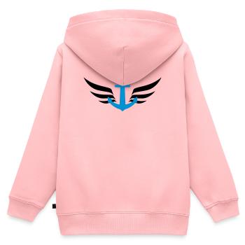 Seemann / Boot / Marine / Meer / Fischer - Kinder Premium Organic Zip Hoodie - Rosa - Hinten - AI Model Kid Female (0cm)