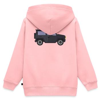 Jeep - Sweat Premium à capuche zippé enfant bio - rose - Dos - AI Model Kid Female (0cm)