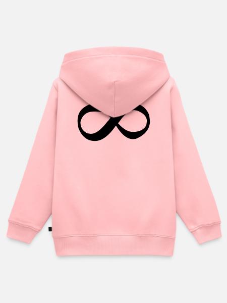 Unendlich - Kinder Premium Organic Zip Hoodie - Rosa
