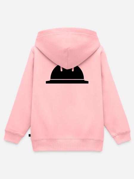 Schutzhelm - Kinder Premium Organic Zip Hoodie - Rosa