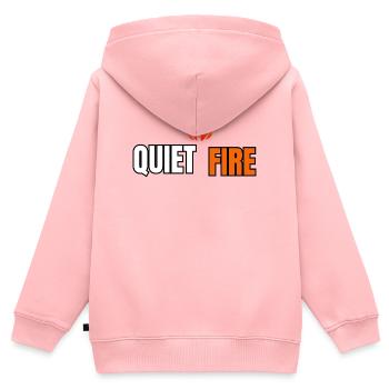 Feu Silencieux – Esprit Calme Esprit Fort - Sweat Premium à capuche zippé enfant bio - rose - Dos - AI Model Kid Female (0cm)