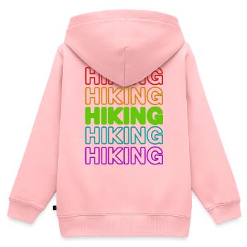 Mountain Hiking Hiking Saying Climbing Hike - Kids Premium Organic Zip-up Hoodie - rose - Back - AI Model Kid Female (0cm)