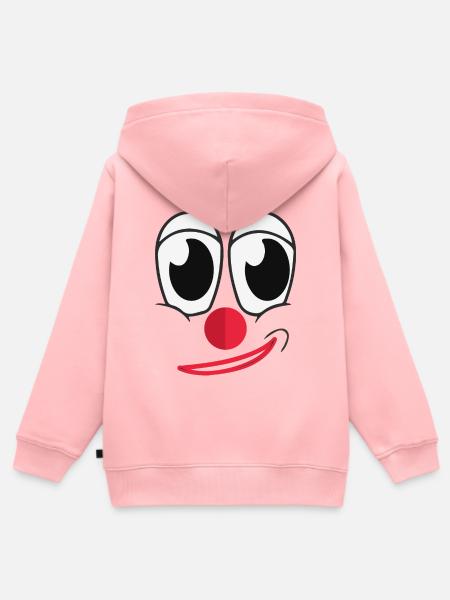 Clown - Kinder Premium Organic Zip Hoodie - Rosa