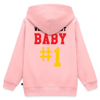 Best Baby - Birth - Child - Kids Premium Organic Zip-up Hoodie - rose - Back - AI Model Kid Female (0cm)