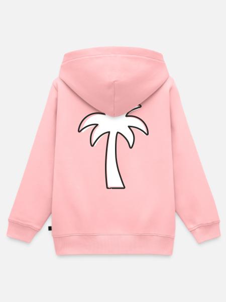 Palme - endloser Sommer - Kinder Premium Organic Zip Hoodie - Rosa
