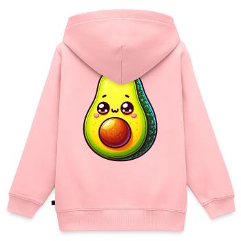Avocado - Kinder Premium Organic Zip Hoodie - Rosa - Hinten - AI Model Kid Female (0cm)