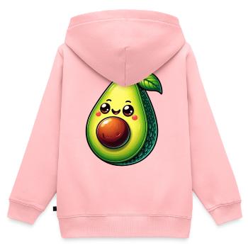 Avocado - Kids Premium Organic Zip-up Hoodie - rose - Back - AI Model Kid Female (0cm)