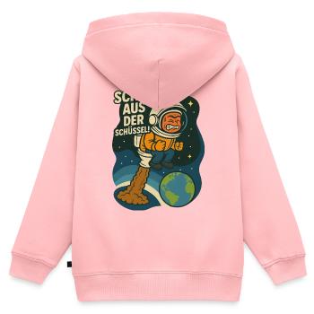 Schub aus der Schüssel Klo Wc Toilette Witzig - Kinder Premium Organic Zip Hoodie - Rosa - Hinten - AI Model Kid Female (0cm)