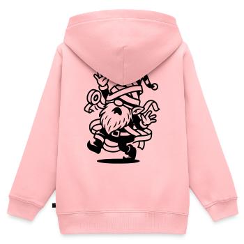 wicht kleber klebeband - Kinder Premium Organic Zip Hoodie - Rosa - Hinten - AI Model Kid Female (0cm)