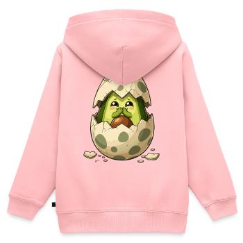 Avocado chicks from eggshell - Kids Premium Organic Zip-up Hoodie - rose - Back - AI Model Kid Female (0cm)