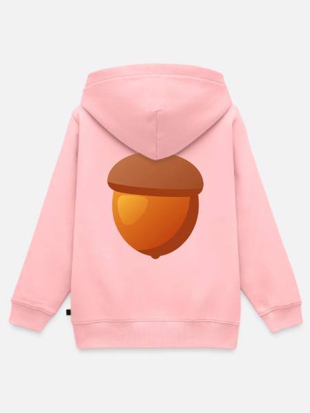 Eiche - Kinder Premium Organic Zip Hoodie - Rosa