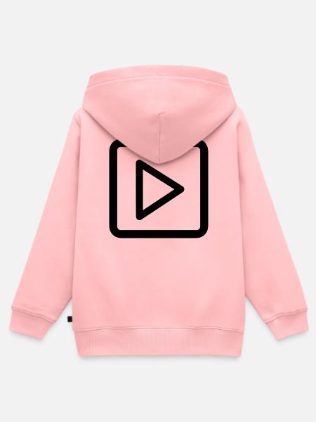 Play Taste Musikplayer - Kinder Premium Organic Zip Hoodie - Rosa