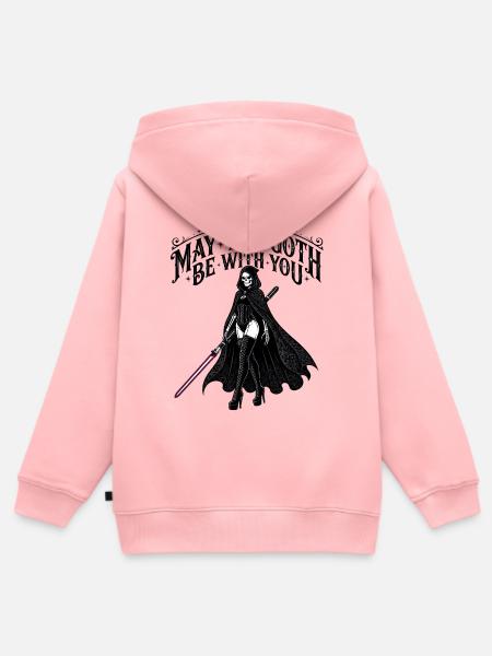 Heldin - Kinder Premium Organic Zip Hoodie - Rosa
