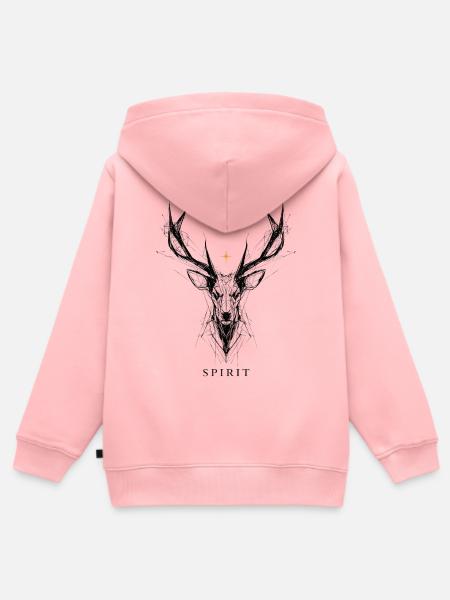 Gold Spirit - Kinder Premium Organic Zip Hoodie - Rosa
