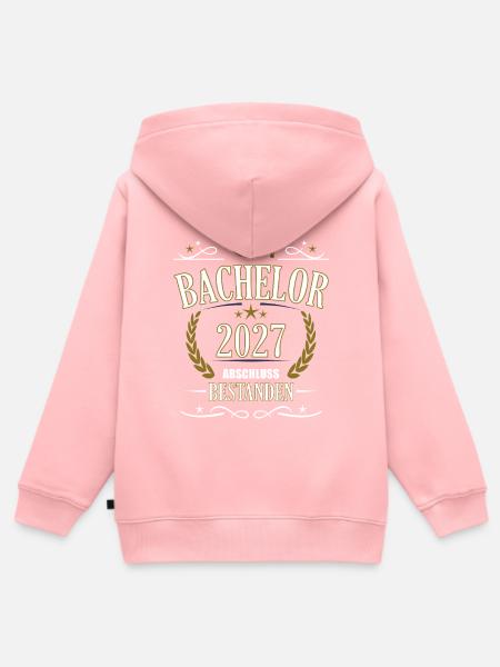 Bachelor 2027 - Kinder Premium Organic Zip Hoodie - Rosa
