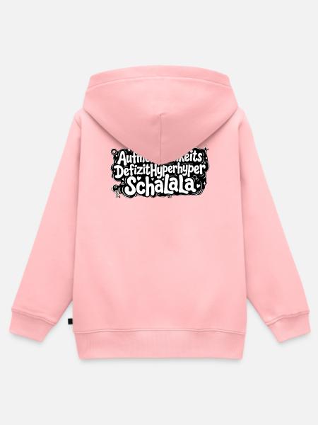 adhs-schalala - Kinder Premium Organic Zip Hoodie - Rosa