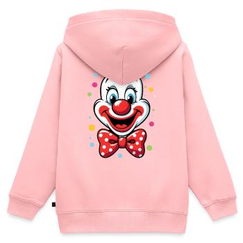 Déguisement de clown de carnaval Carnaval Carnaval - Sweat Premium à capuche zippé enfant bio - rose - Dos - AI Model Kid Female (0cm)