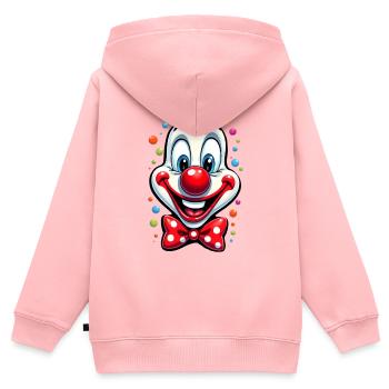 Déguisement de clown de carnaval Carnaval Carnaval - Sweat Premium à capuche zippé enfant bio - rose - Dos - AI Model Kid Female (0cm)