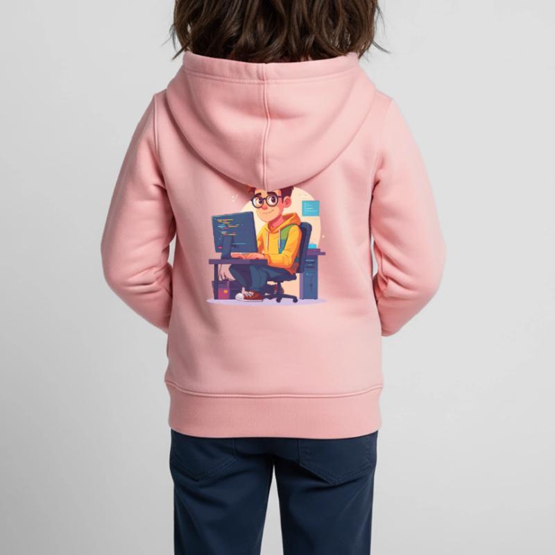 Programmierer oder Nerd Kinder Premium Organic Zip Hoodie