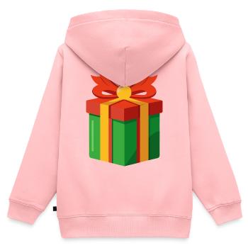 cadeau - Sweat Premium à capuche zippé enfant bio - rose - Dos - AI Model Kid Female (0cm)