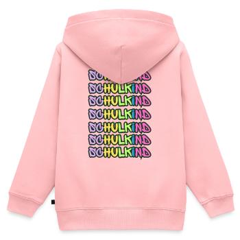 Cool lettering for schoolchild design - Kids Premium Organic Zip-up Hoodie - rose - Back - AI Model Kid Female (0cm)