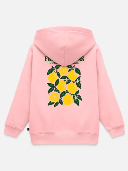 Frische Zitronen - Kinder Premium Organic Zip Hoodie - Rosa